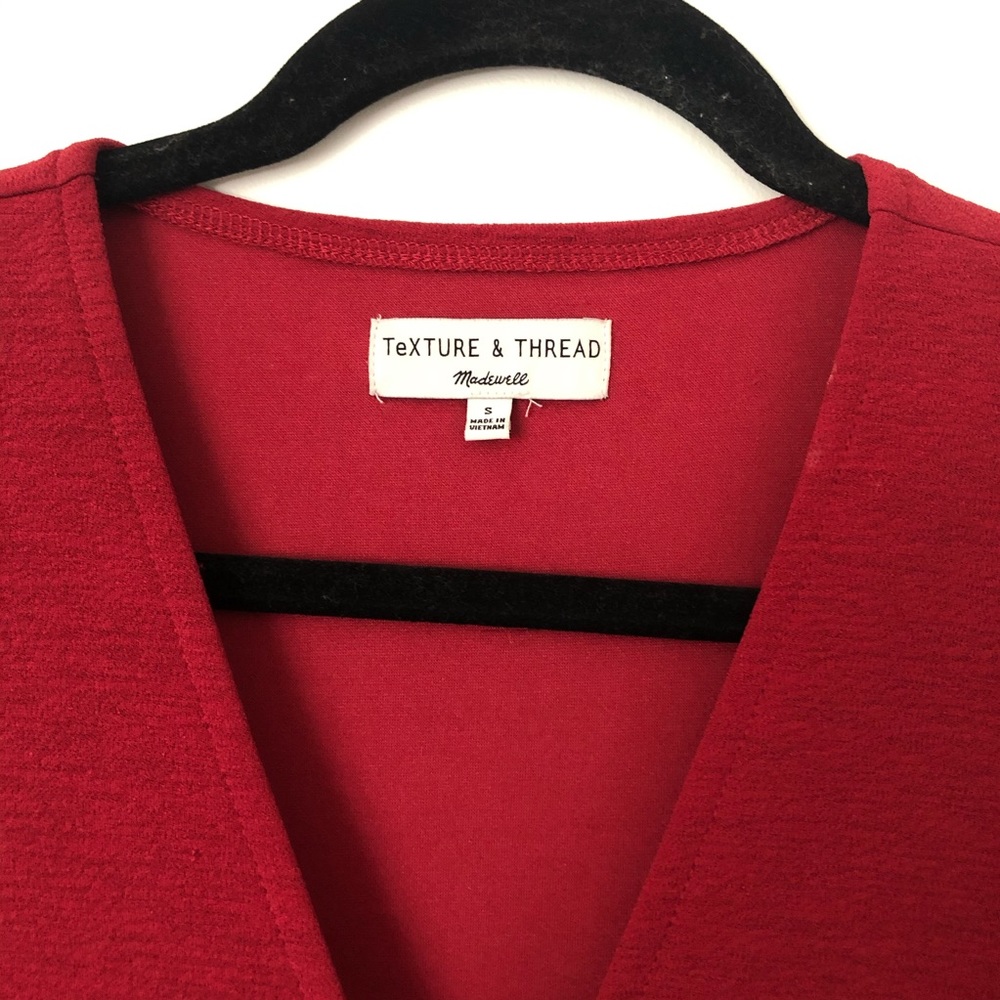 Texture & Thread Crepe Wrap Top - Picture 2 of 3